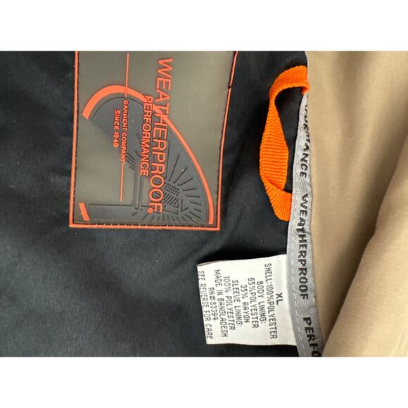 Weatherproof Performance Men Black Long Sleeve Windbreaker Jacket Size XL - Picture 8 of 8